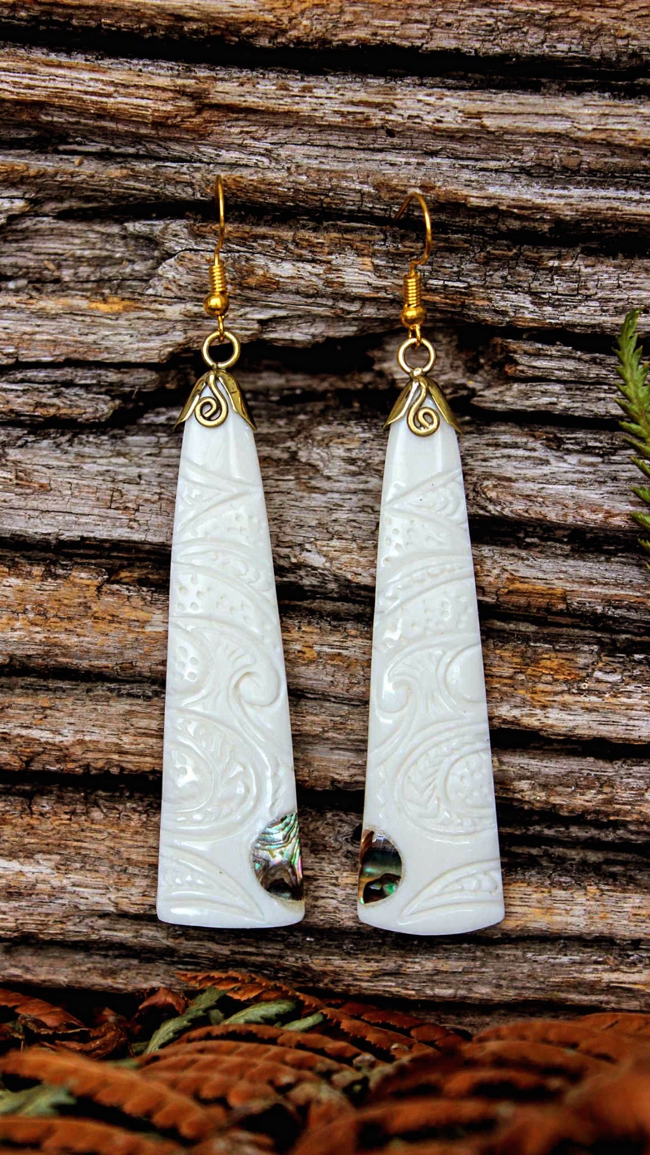 Long Bone Earrings