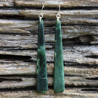 Stirling Silver Pounamu Earrings