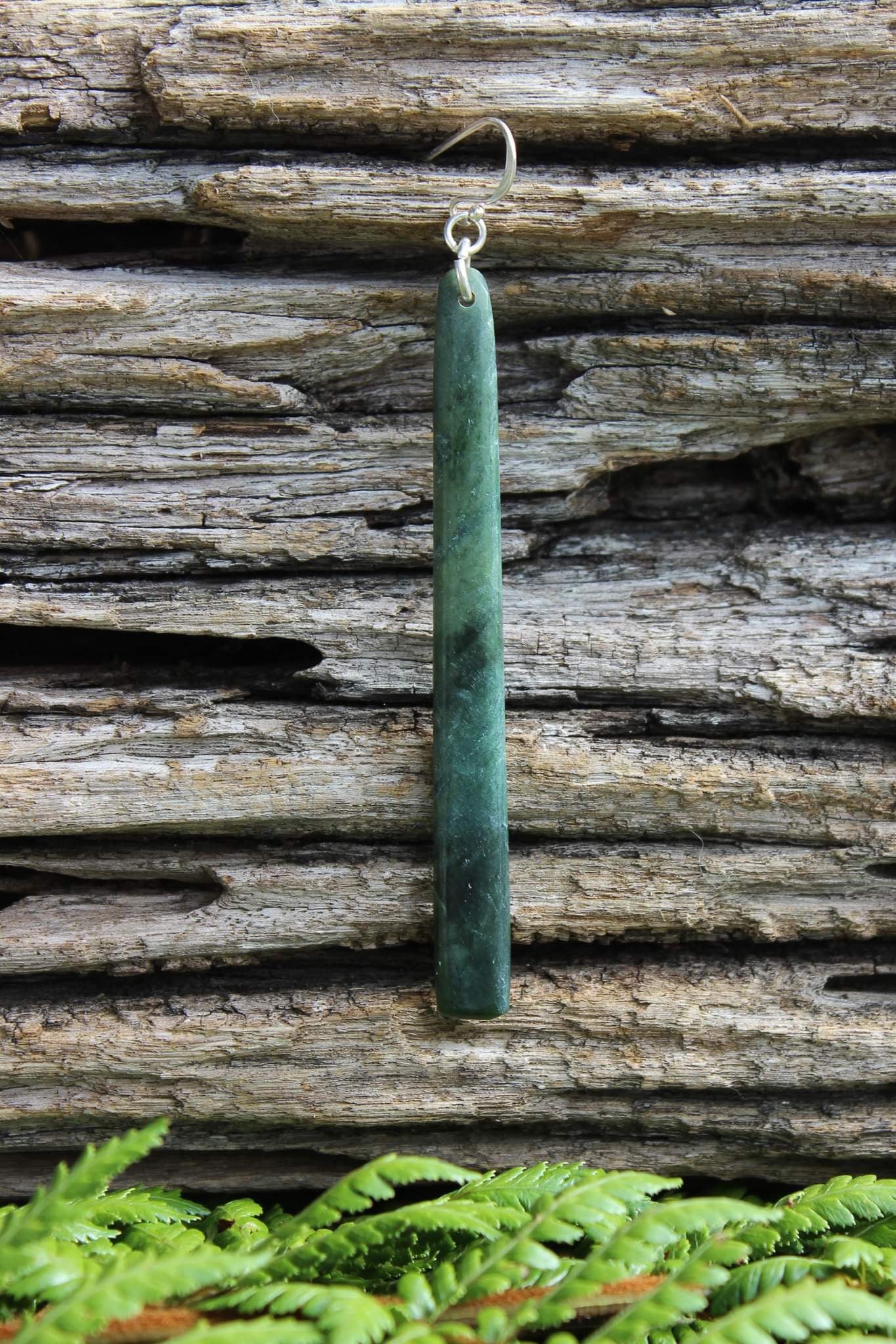 Stirling Silver Pounamu Earrings