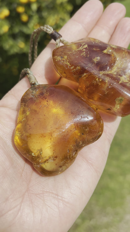 Kauri gum Pendants